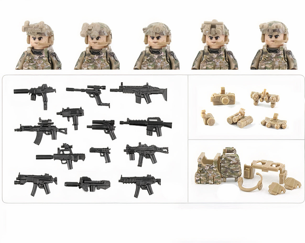 U.S. Army Rangers - Rural Camo (5 Figures)