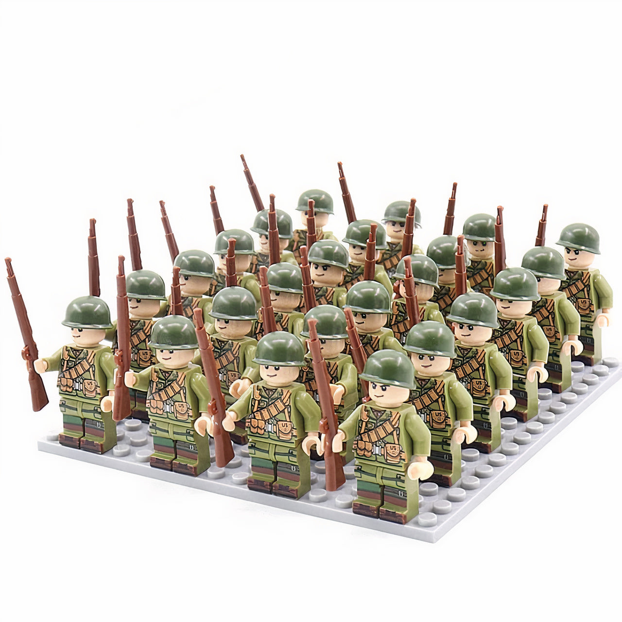 32nd Infantry U.S. WWII Soldiers (24 Figures)