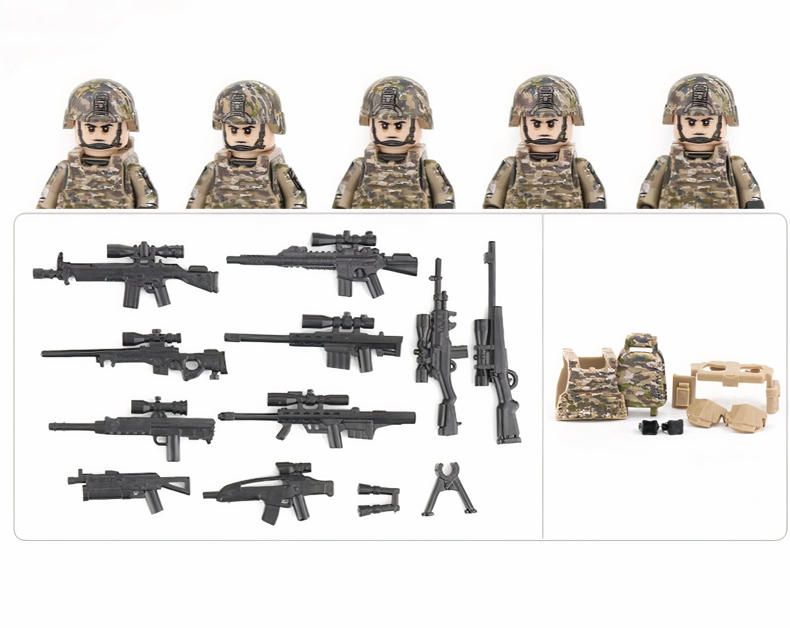 U.S. Army 101st Airborne Unit - Woodland Camo (5 Figures)