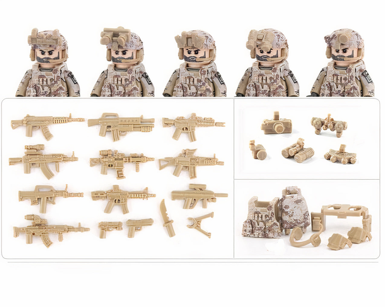 U.S. Army Rangers - Desert Camo (5 Figures)