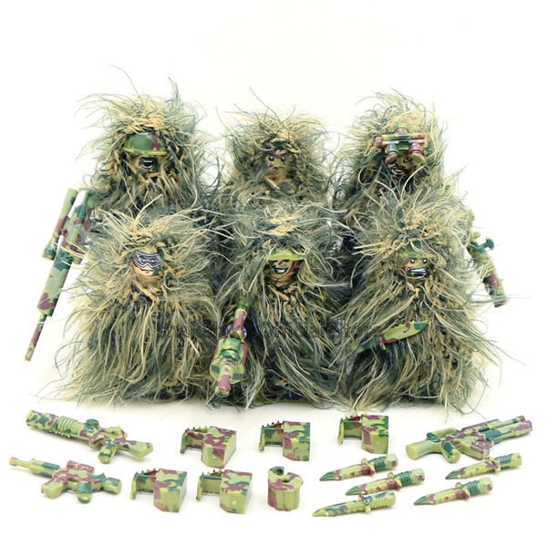 U.S. Marine Scout Snipers - Ghillie Suit Team (6 Figures)