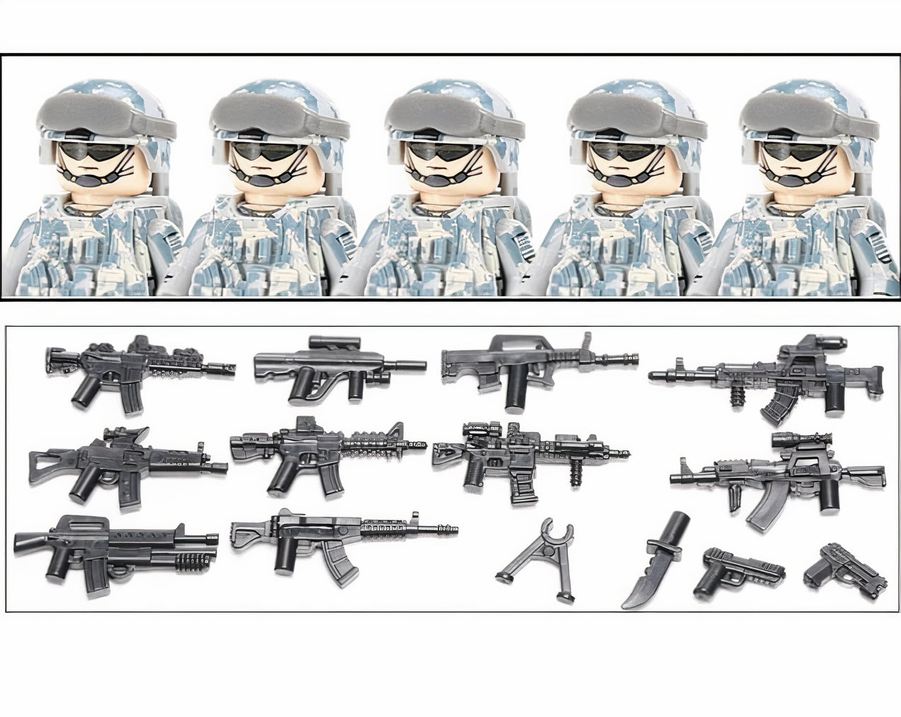 U.S. Airborne Commandos - Urban Camo (5 Figures)