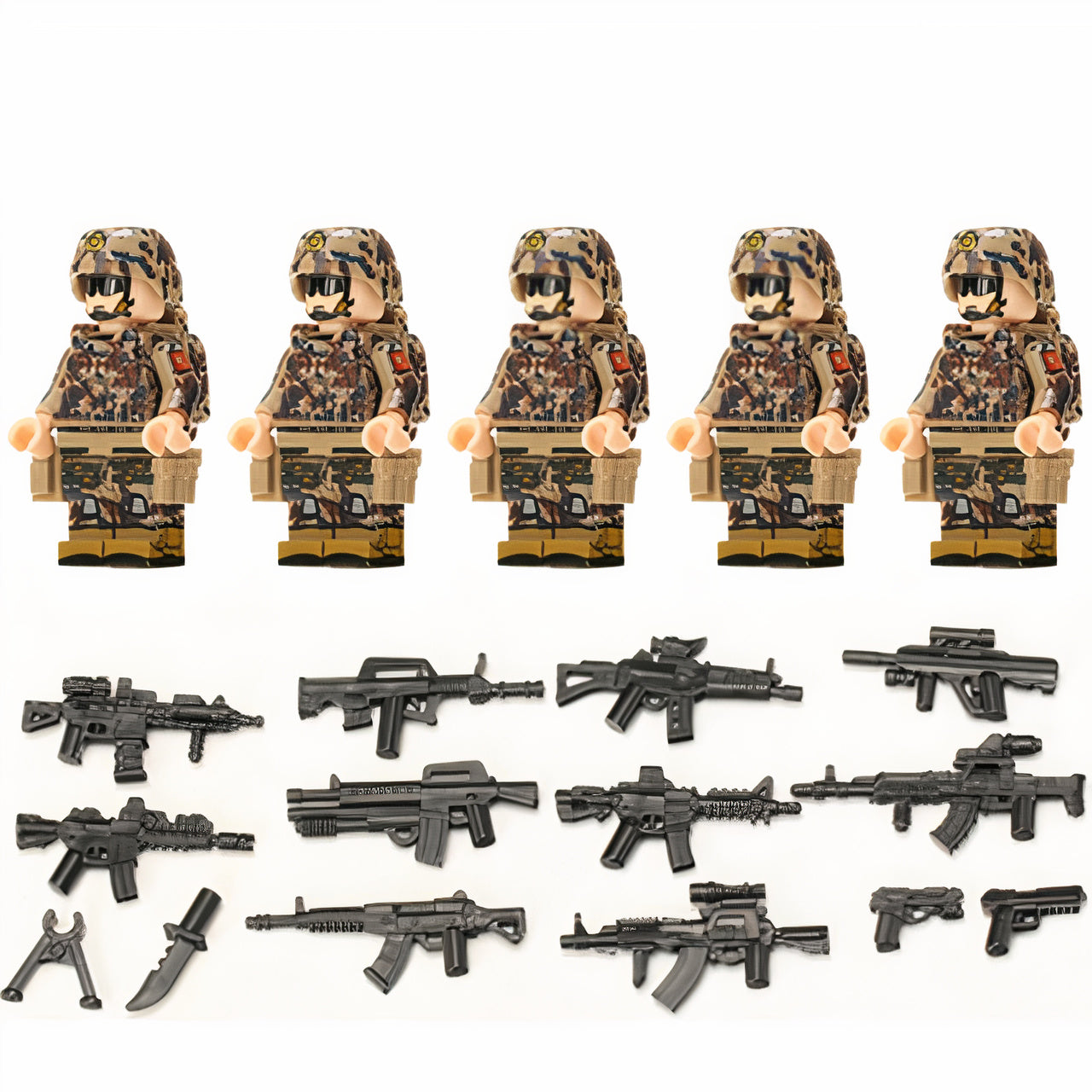 Chinese SOF Unit - Woodland Camo (5 Figures)
