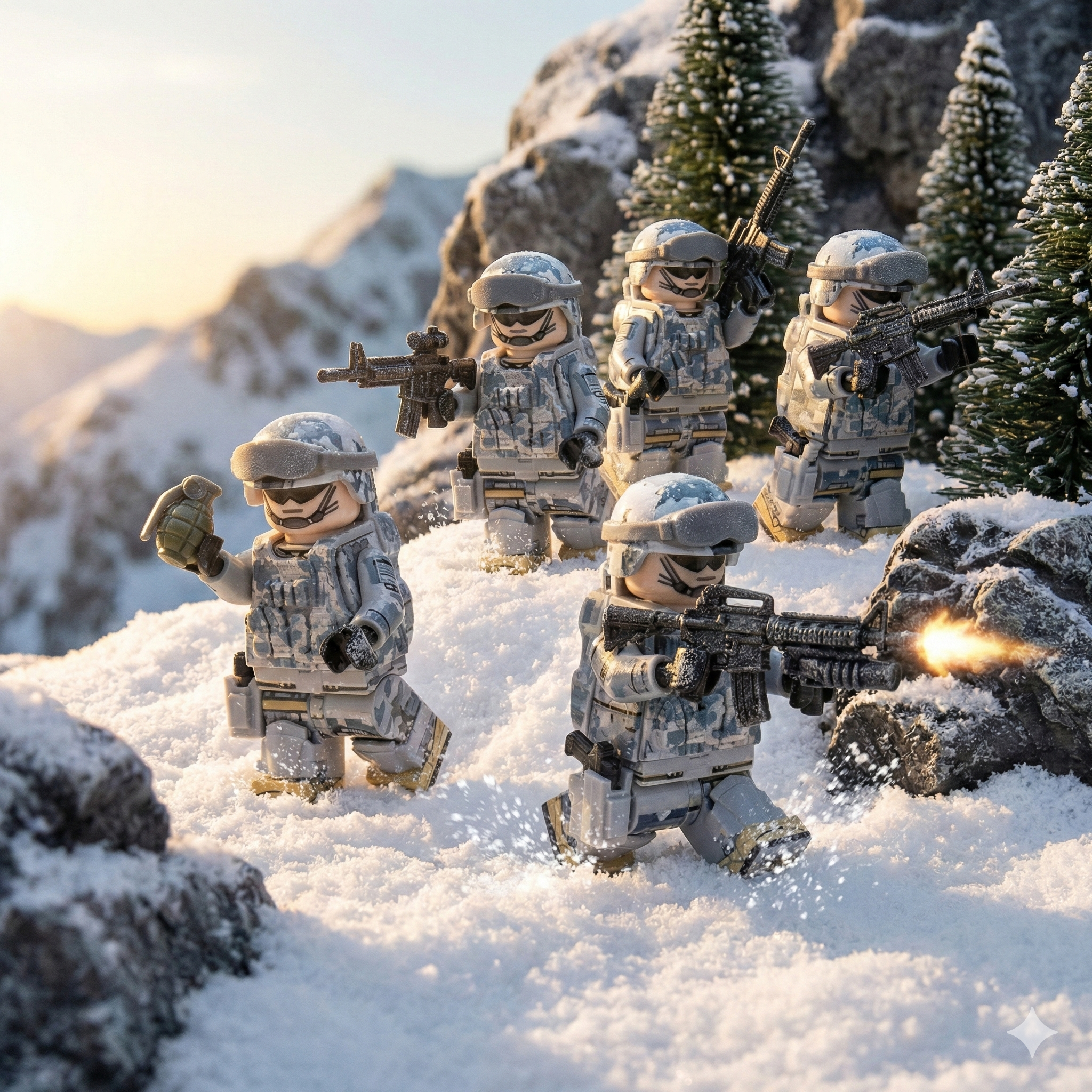 U.S. Airborne Commandos - Urban Camo (5 Figures)