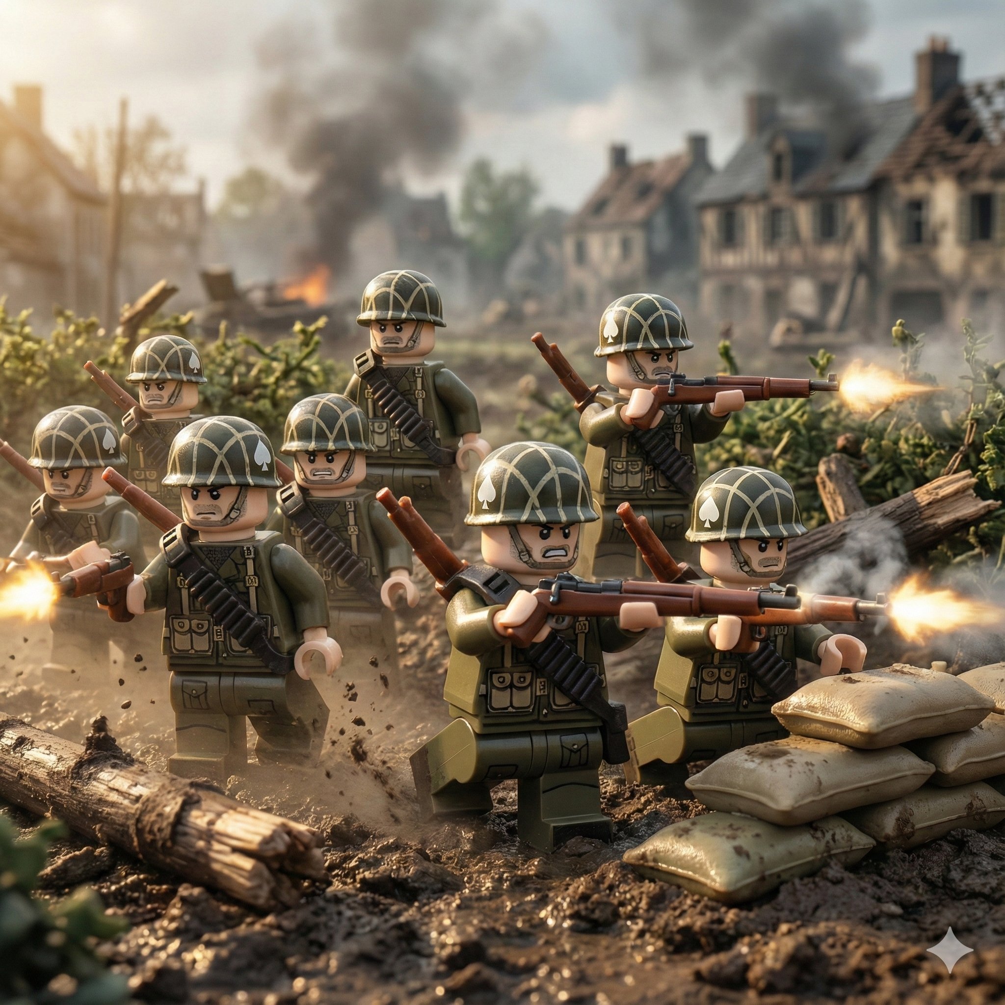 101st Airborne Division U.S. WWII Soldiers (24 Figures)