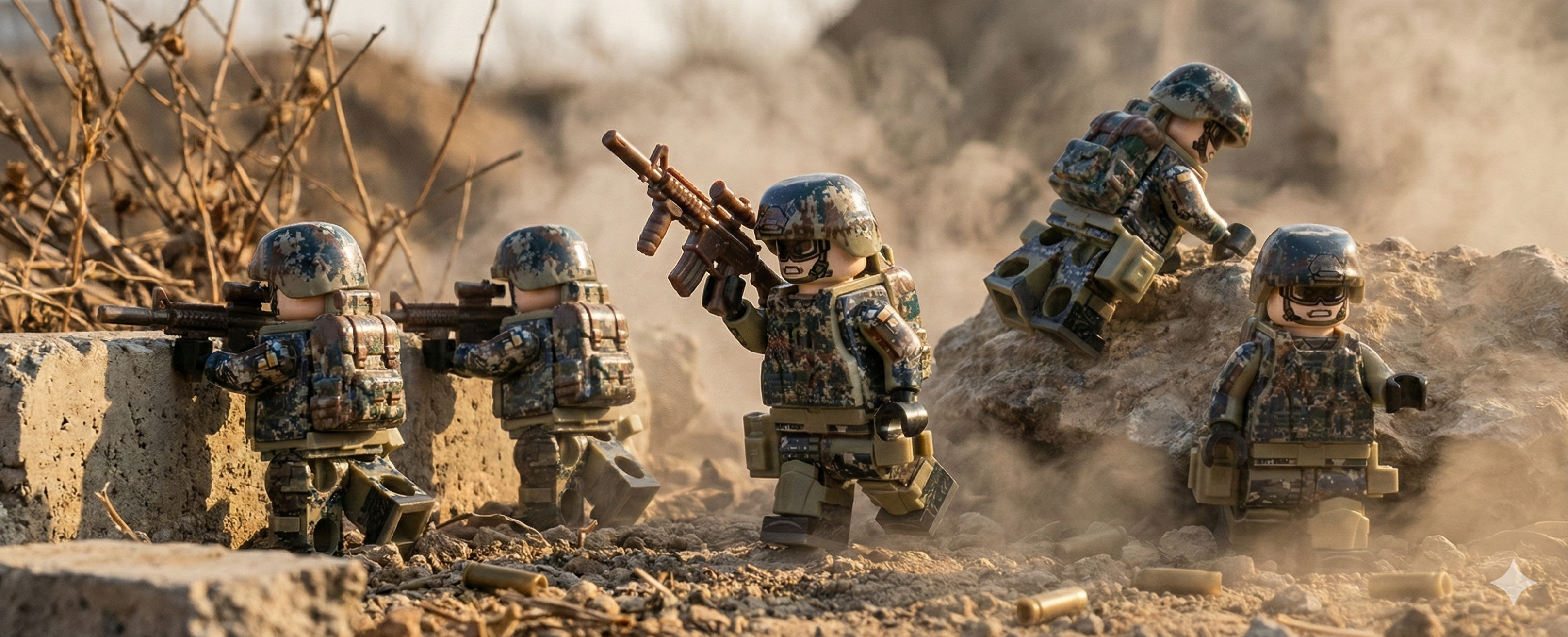 U.S. Army Rangers - Marpat Camo (5 Figures)