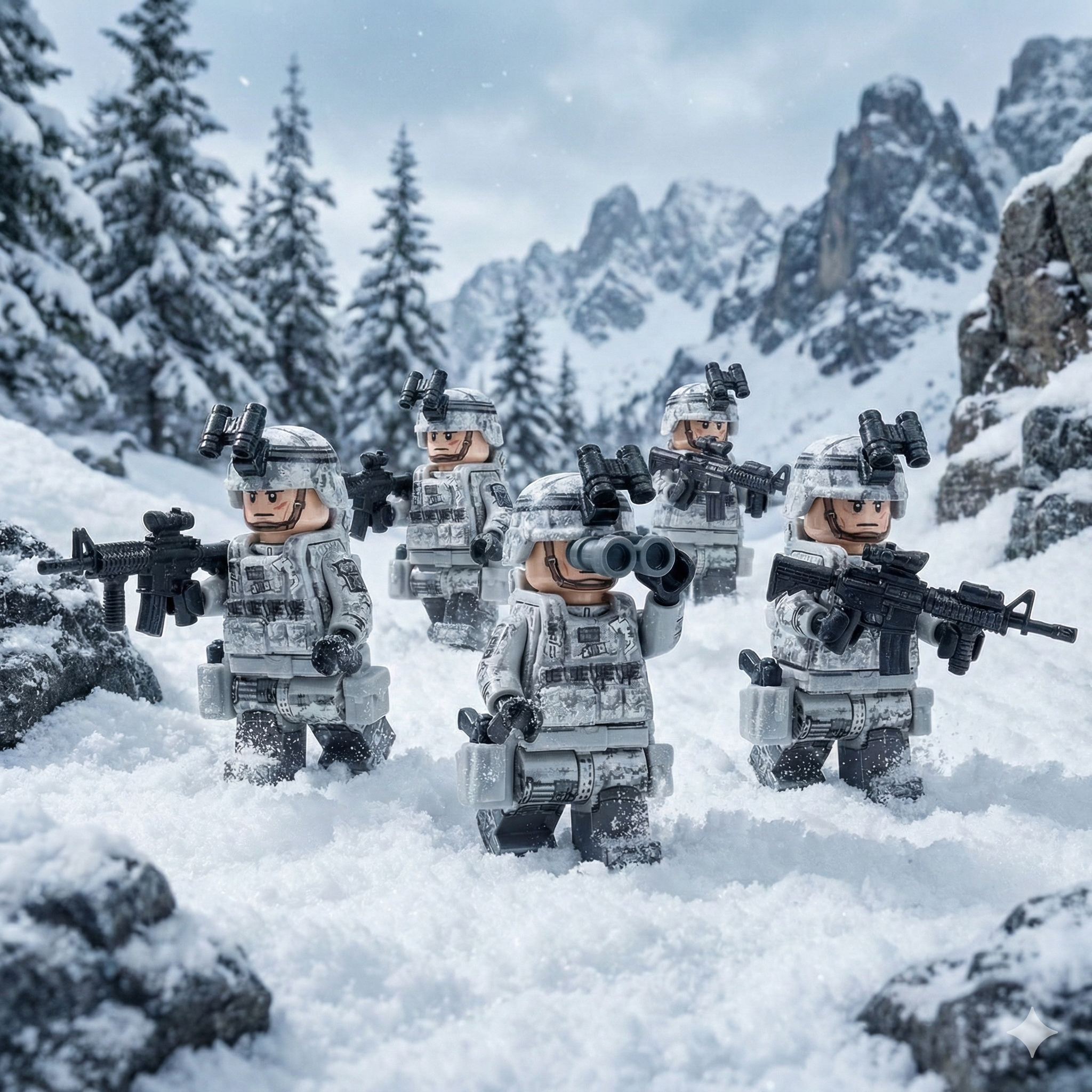 U.S. Army 10th Mountain Division (5 Figures)