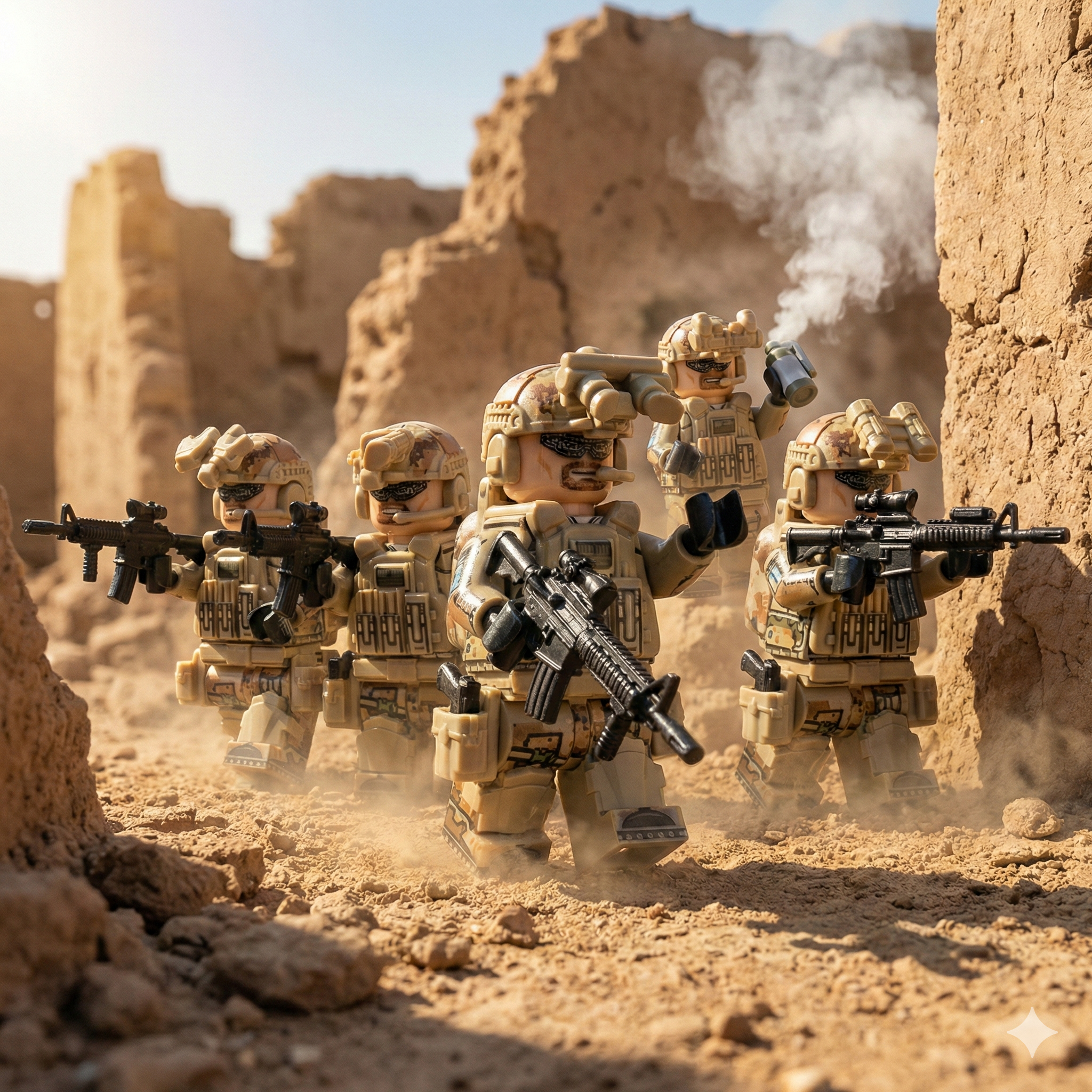 U.S. Army Special Forces Command Unit (5 Figures)
