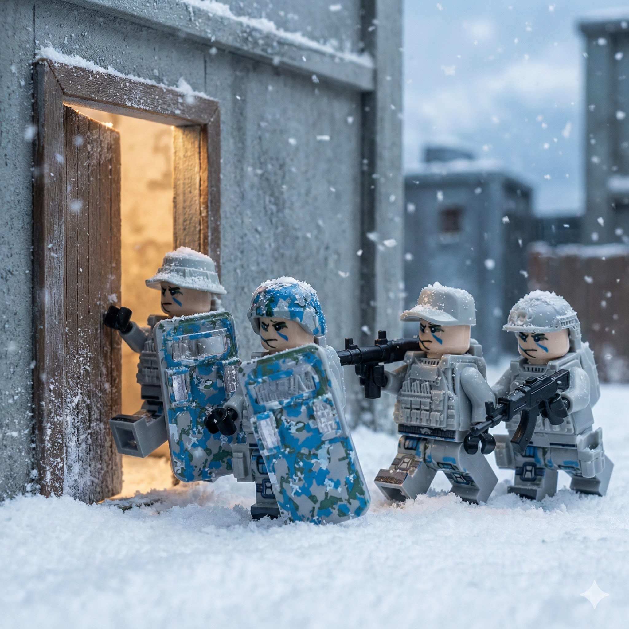 SWAT Team - Winter Camo (5 Figures)