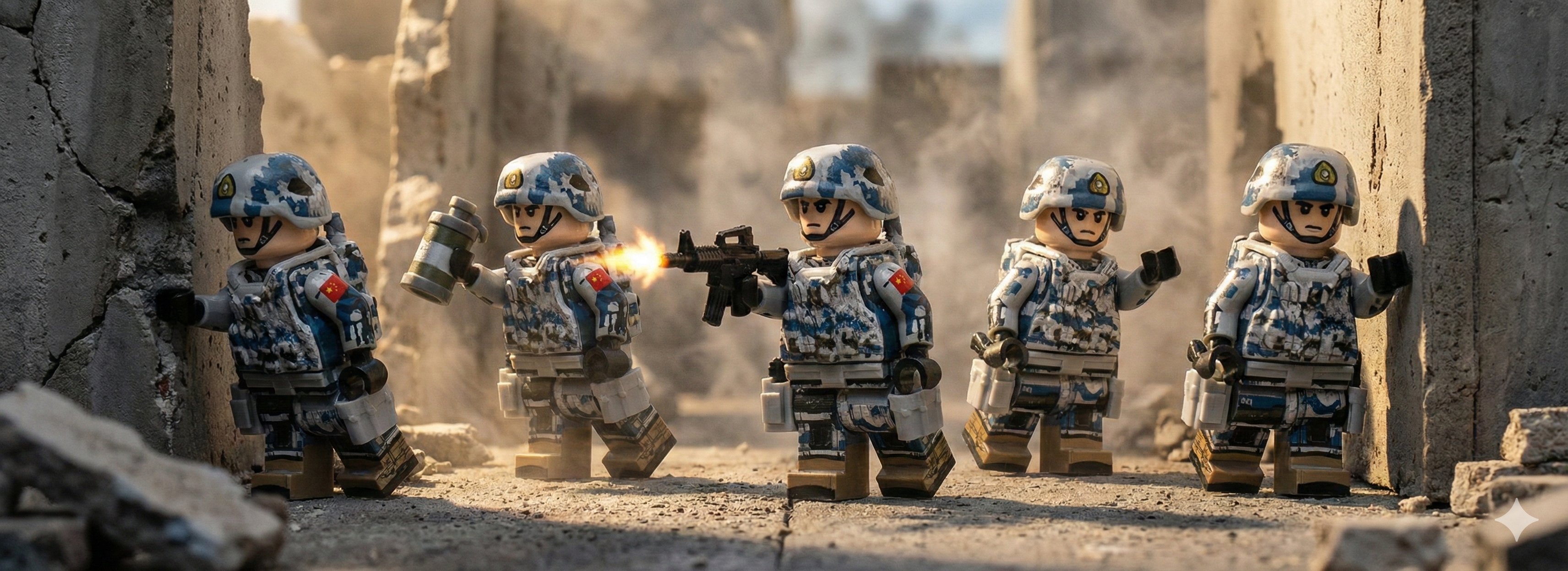 Chinese SOF Unit - Urban Camo (5 Figures)