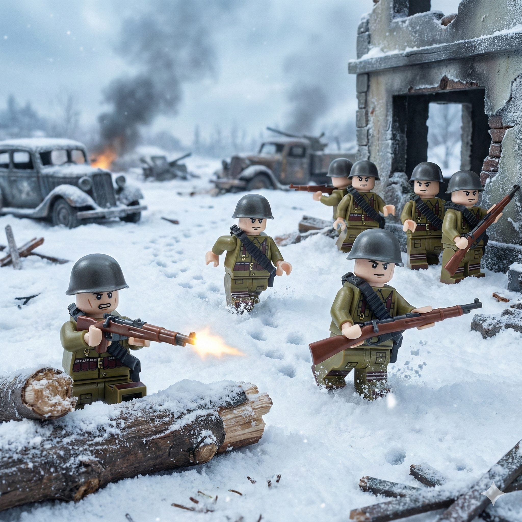 U.S.S.R. WWII Soldiers (24 Figures)