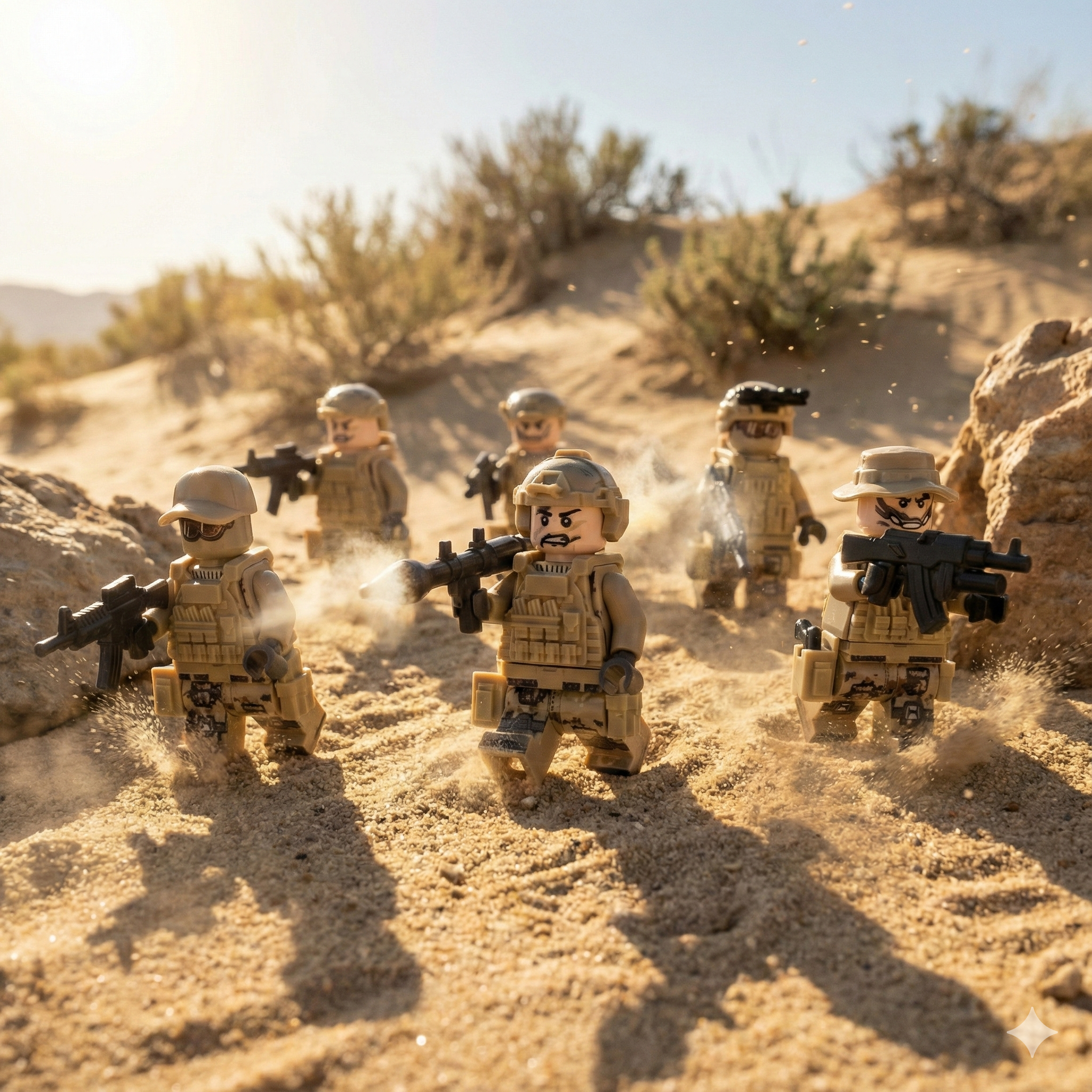 U.S. MARSOC Unit - Dune Camo (6 Figures)
