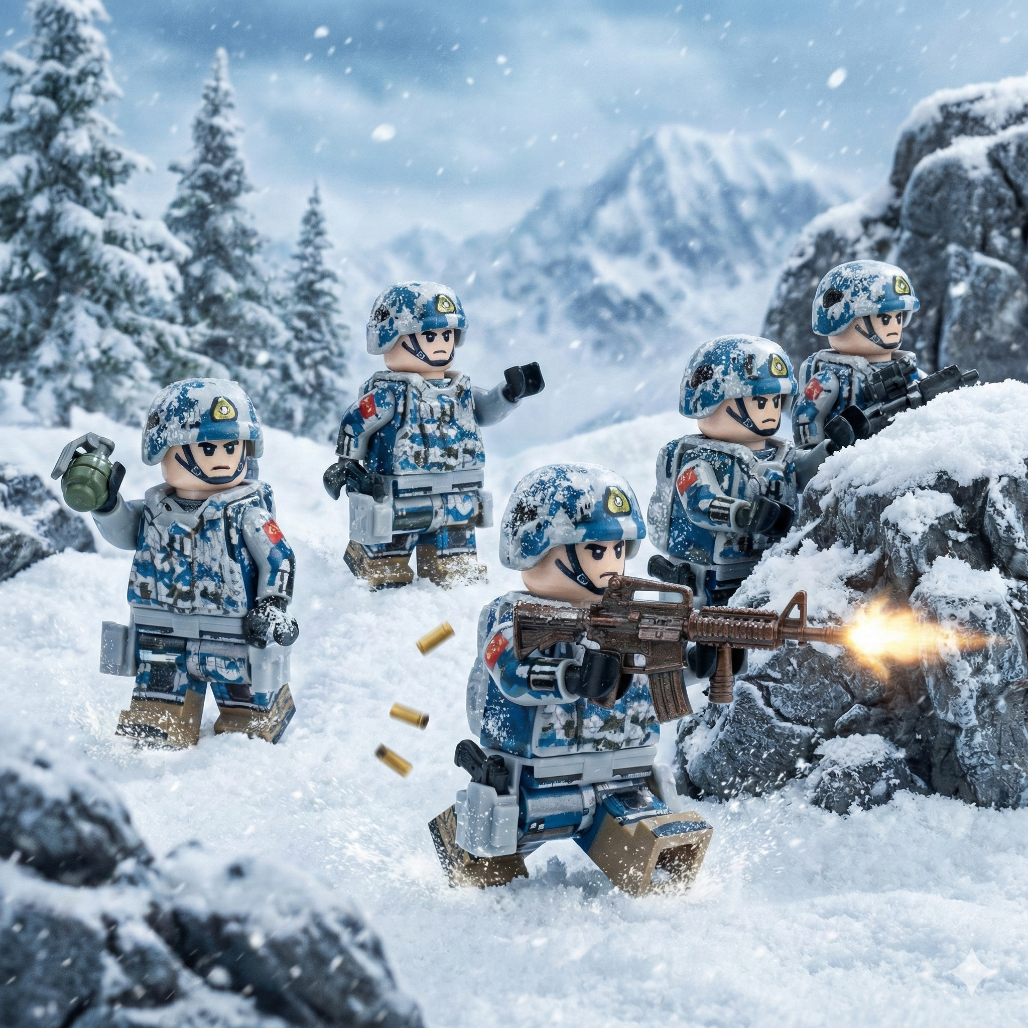 Chinese SOF Unit - Urban Camo (5 Figures)