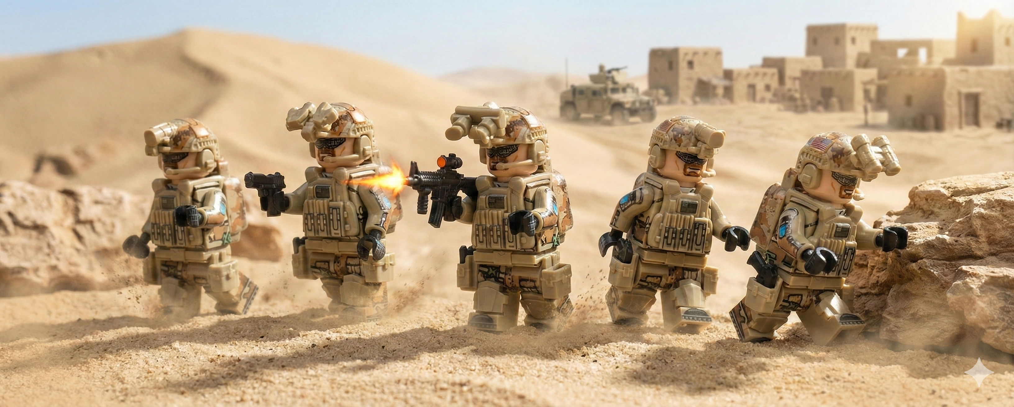 U.S. Army Special Forces Command Unit (5 Figures)