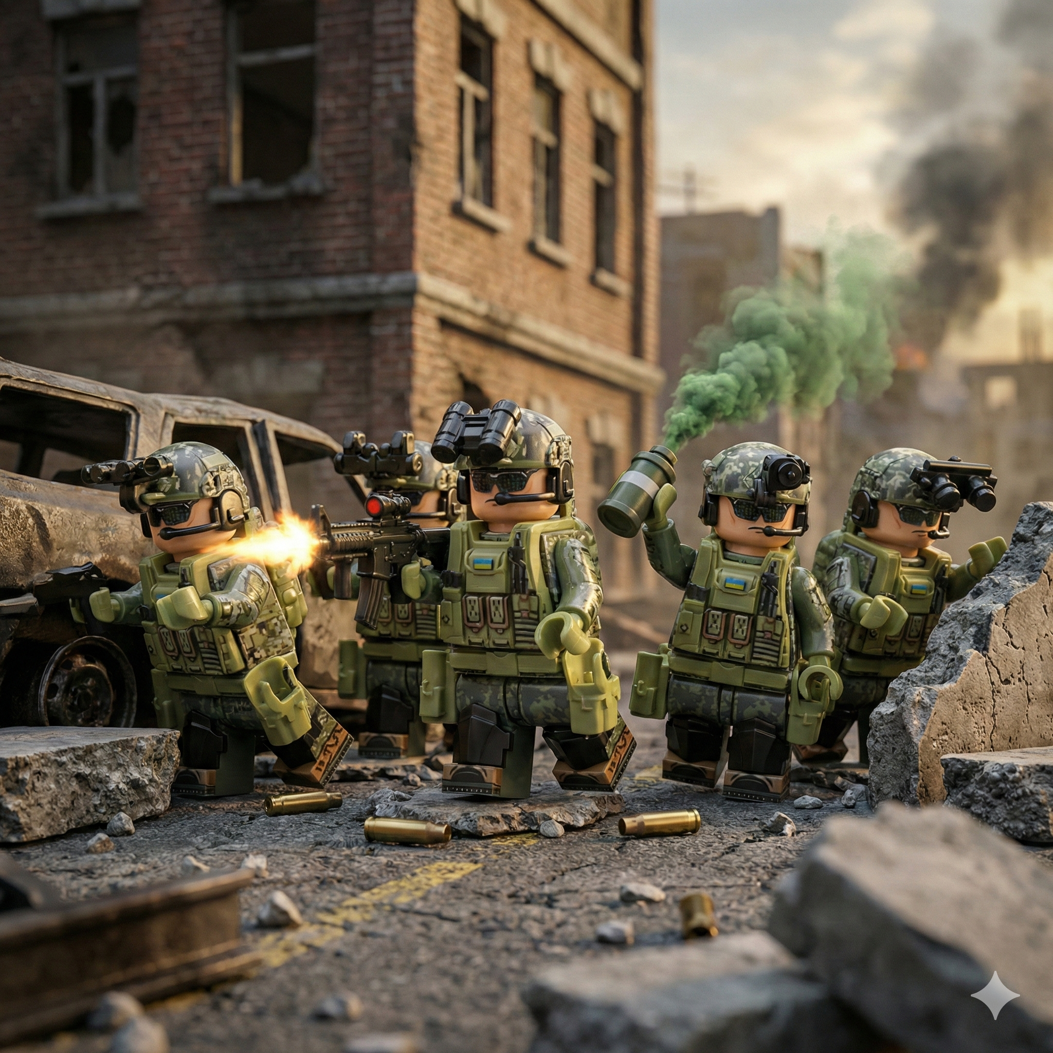 Russian FSB Unit - Night Camo (5 Figures)