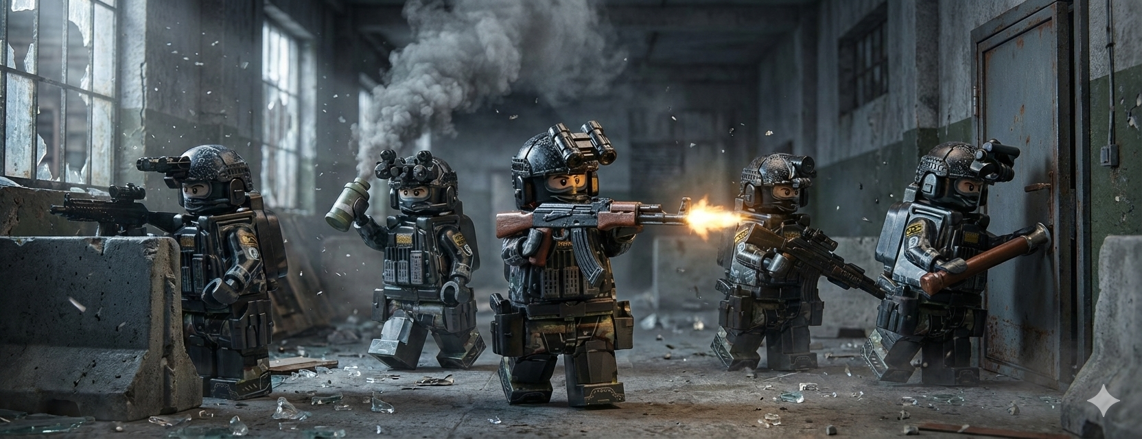 Russian FSB Unit - Night Camo (5 Figures)