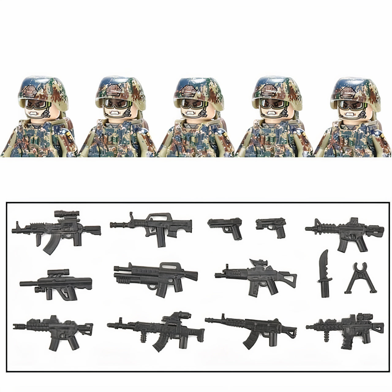 U.S. Army Rangers - Marpat Camo (5 Figures)