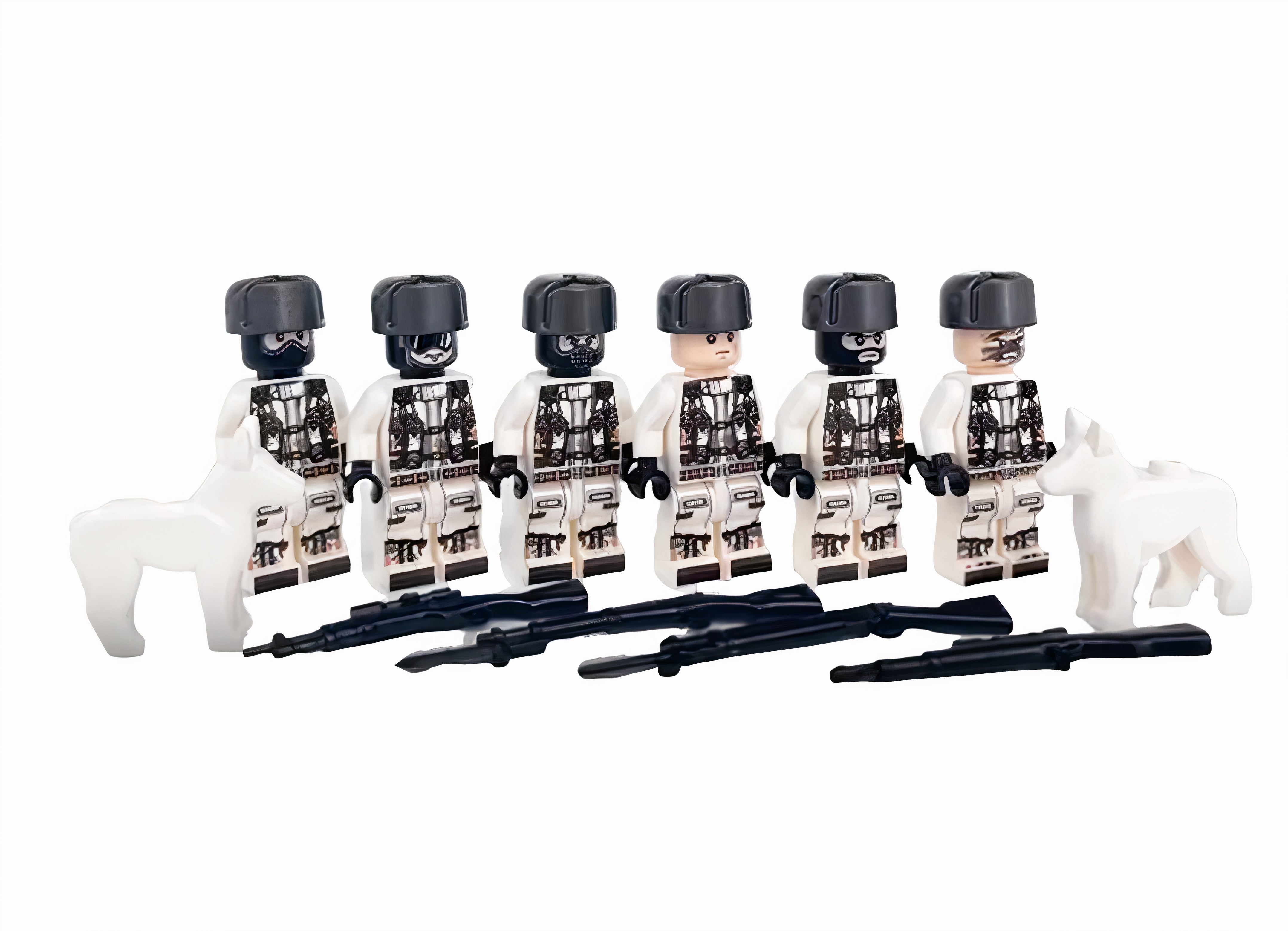 WW2 Soviet Union Winter Sniper Unit (6 Figures)