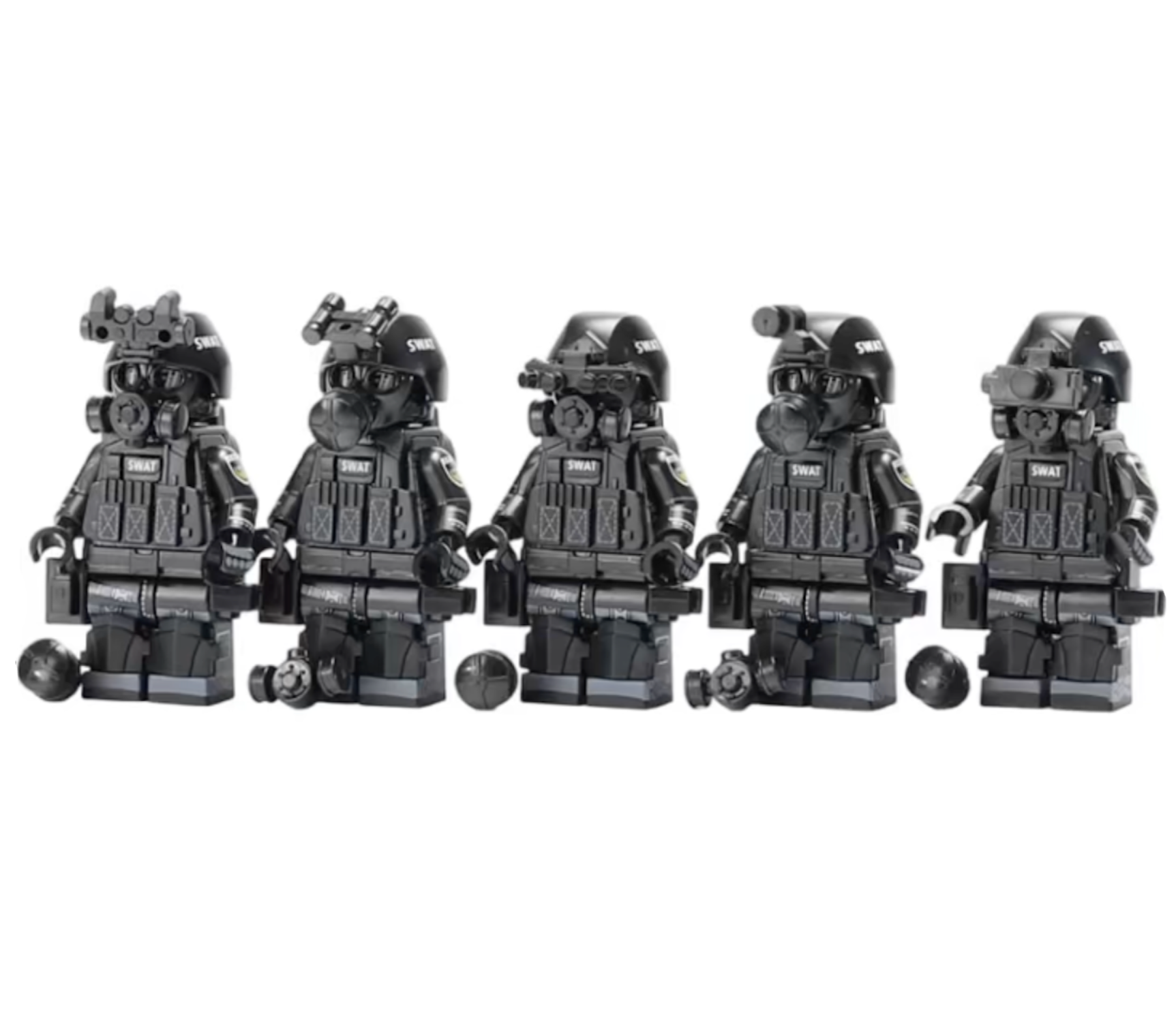 Chinese SWAT Team (5 Figures)