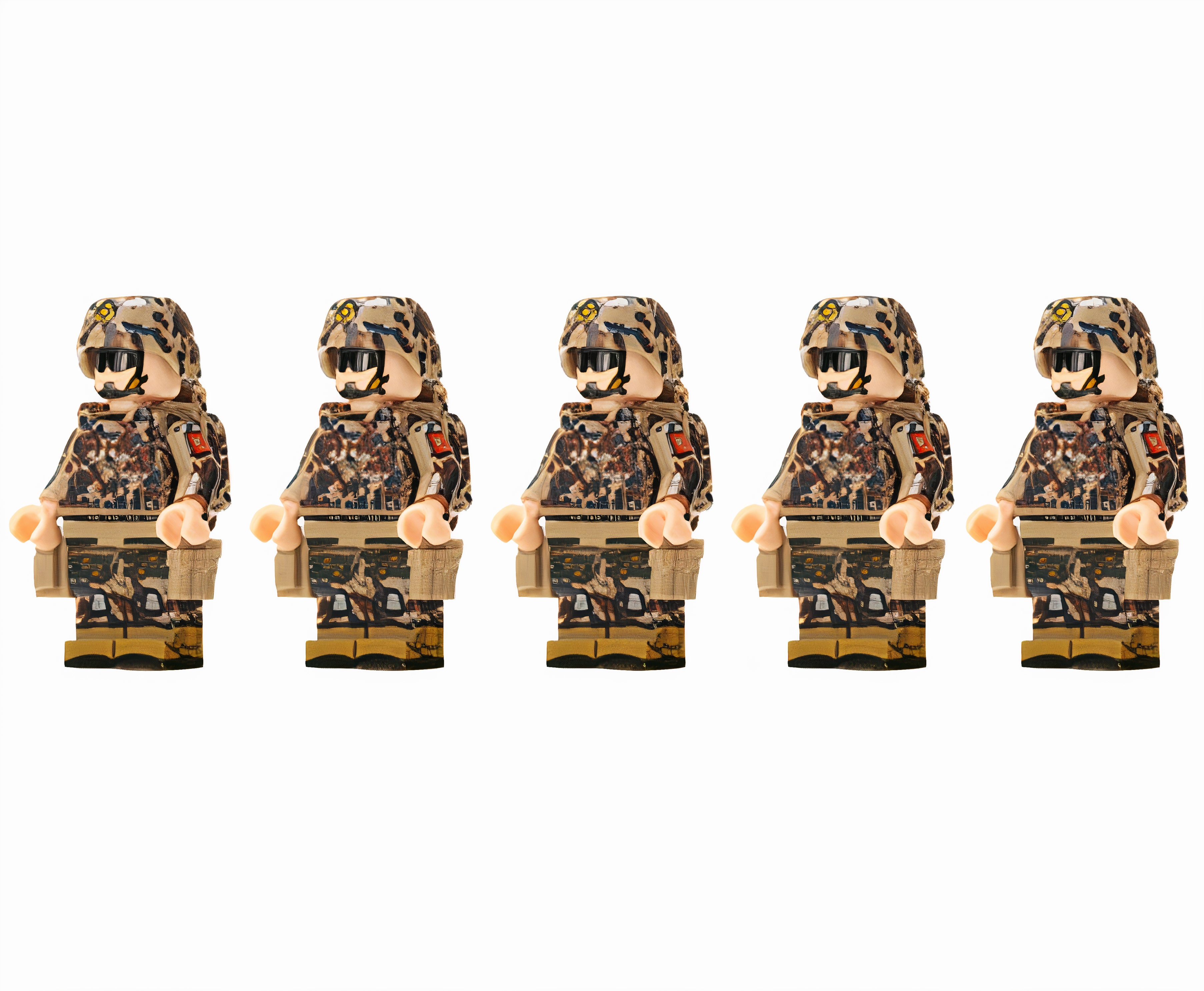 Chinese SOF Unit - Woodland Camo (5 Figures)