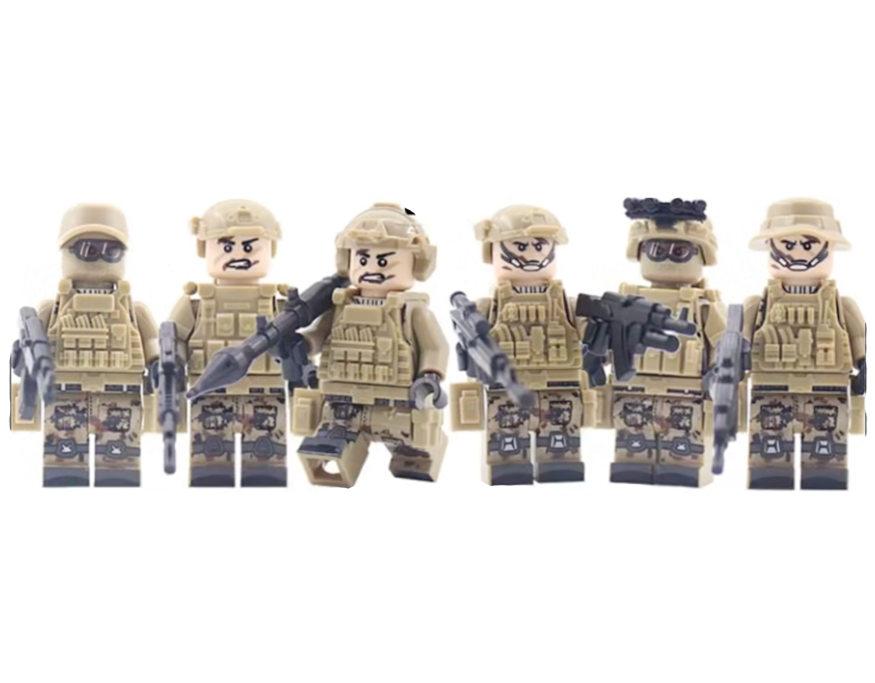 U.S. MARSOC Unit - Dune Camo (6 Figures)