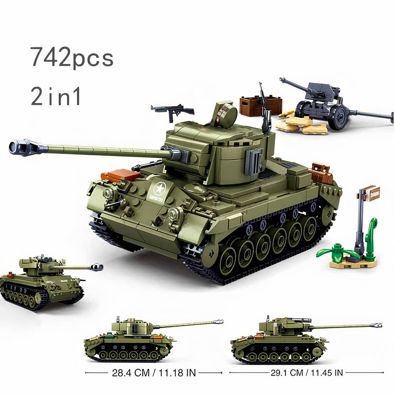 M26 Pershing Tank 2-in-1 Combo