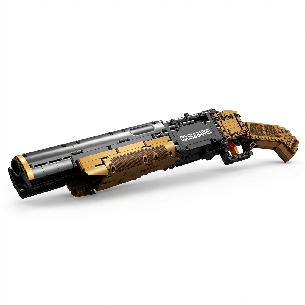 Double-Barrel Coach Gun Shotgun