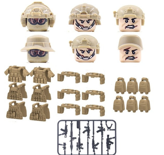U.S. MARSOC Unit - Dune Camo (6 Figures)