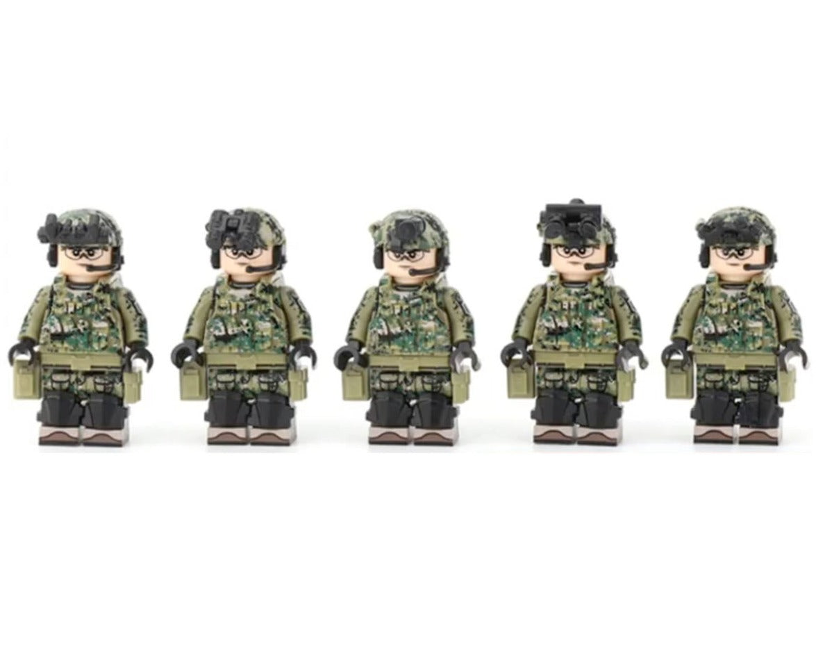 U.S. Army Rangers - Jungle Camo (5 Figures)