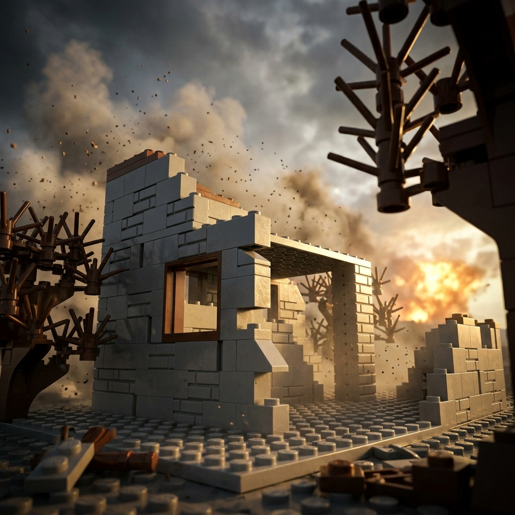 Wartime Ruined Cottage