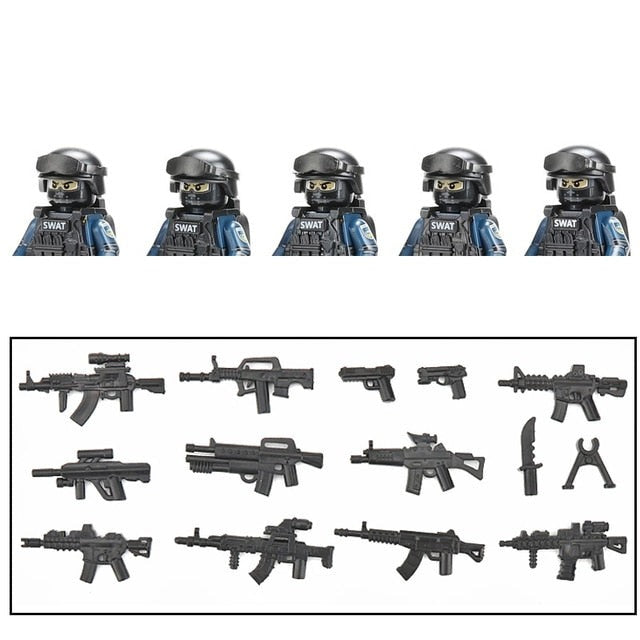 U.S. SWAT Team (5 Figures)