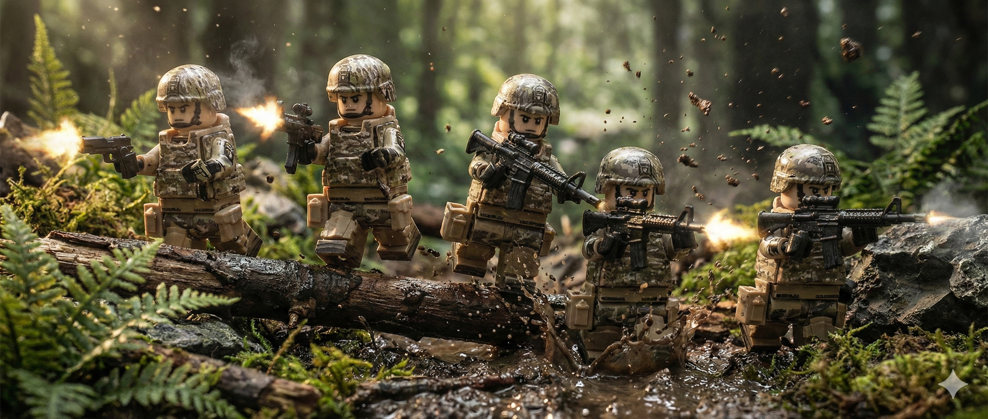U.S. Army 101st Airborne Unit - Woodland Camo (5 Figures)