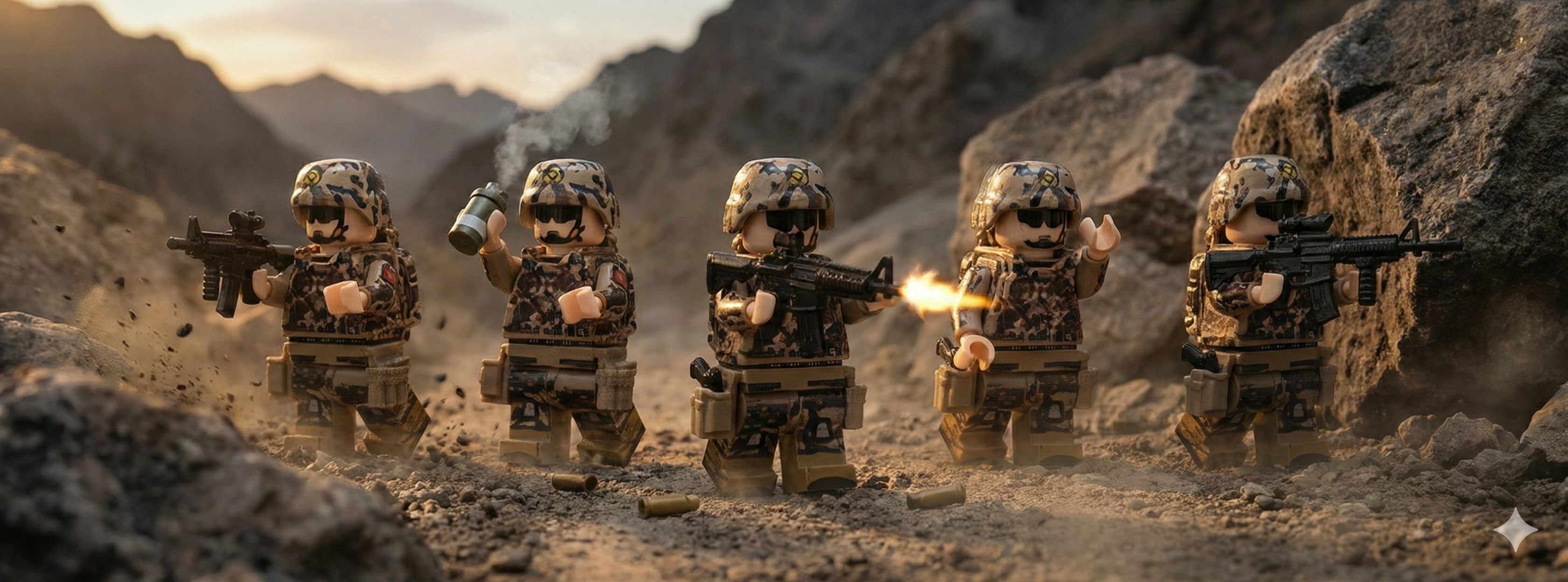 Chinese SOF Unit - Woodland Camo (5 Figures)