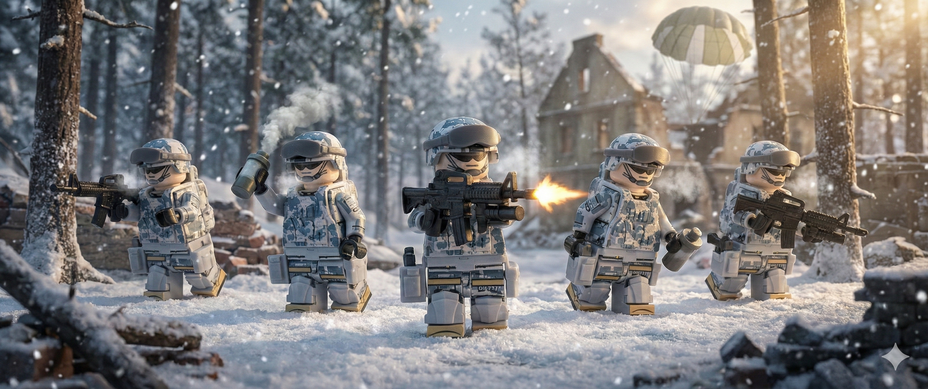 U.S. Airborne Commandos - Urban Camo (5 Figures)