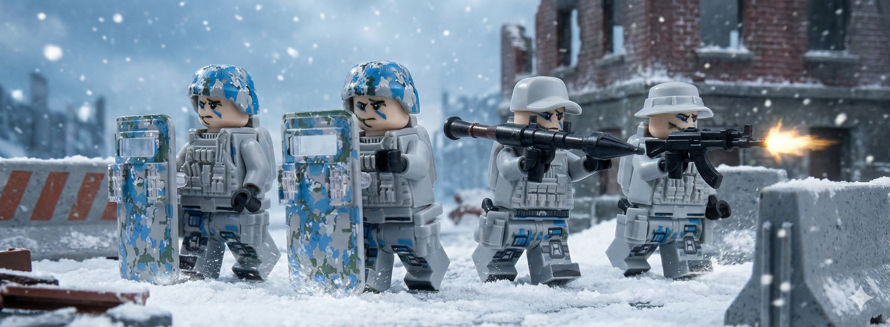 SWAT Team - Winter Camo (5 Figures)