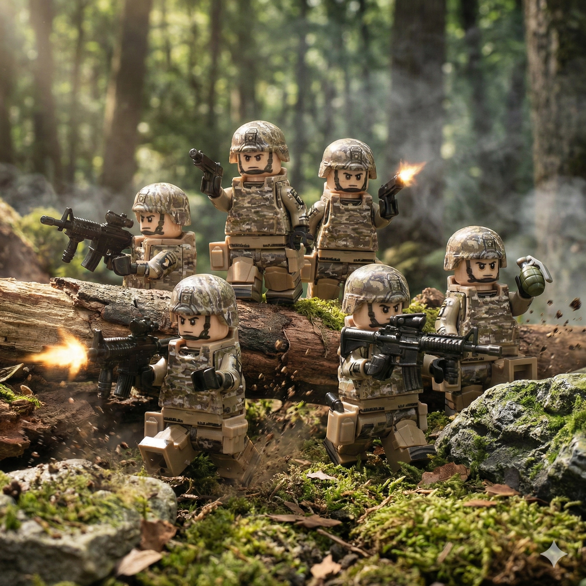 U.S. Army 101st Airborne Unit - Woodland Camo (5 Figures)