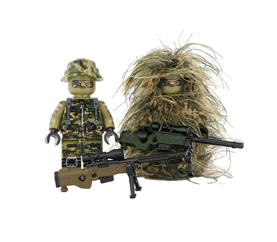 U.S. Marine Scout Snipers - Ghillie Suit Team (6 Figures)