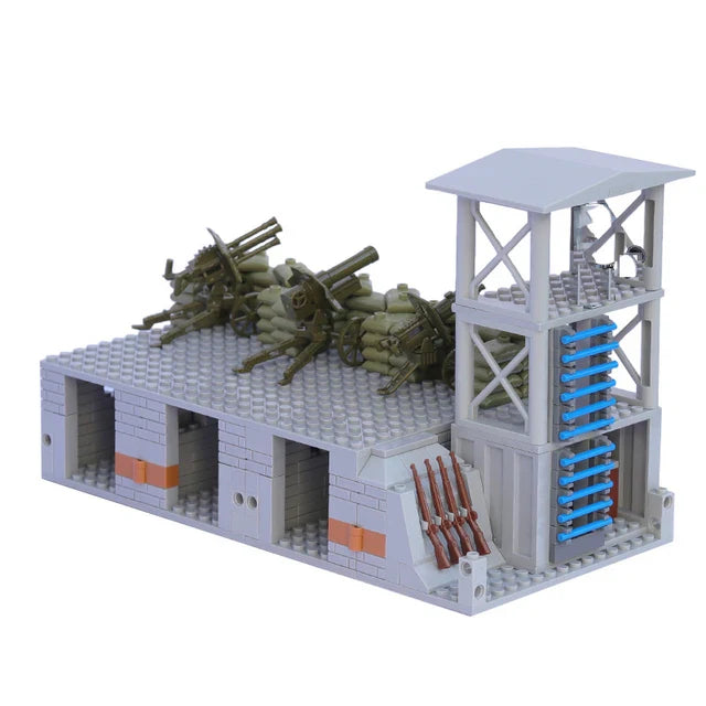 Military Base with Heavy Artillery