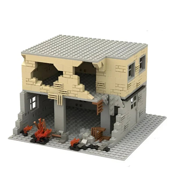 Burned Out Two-Story Building