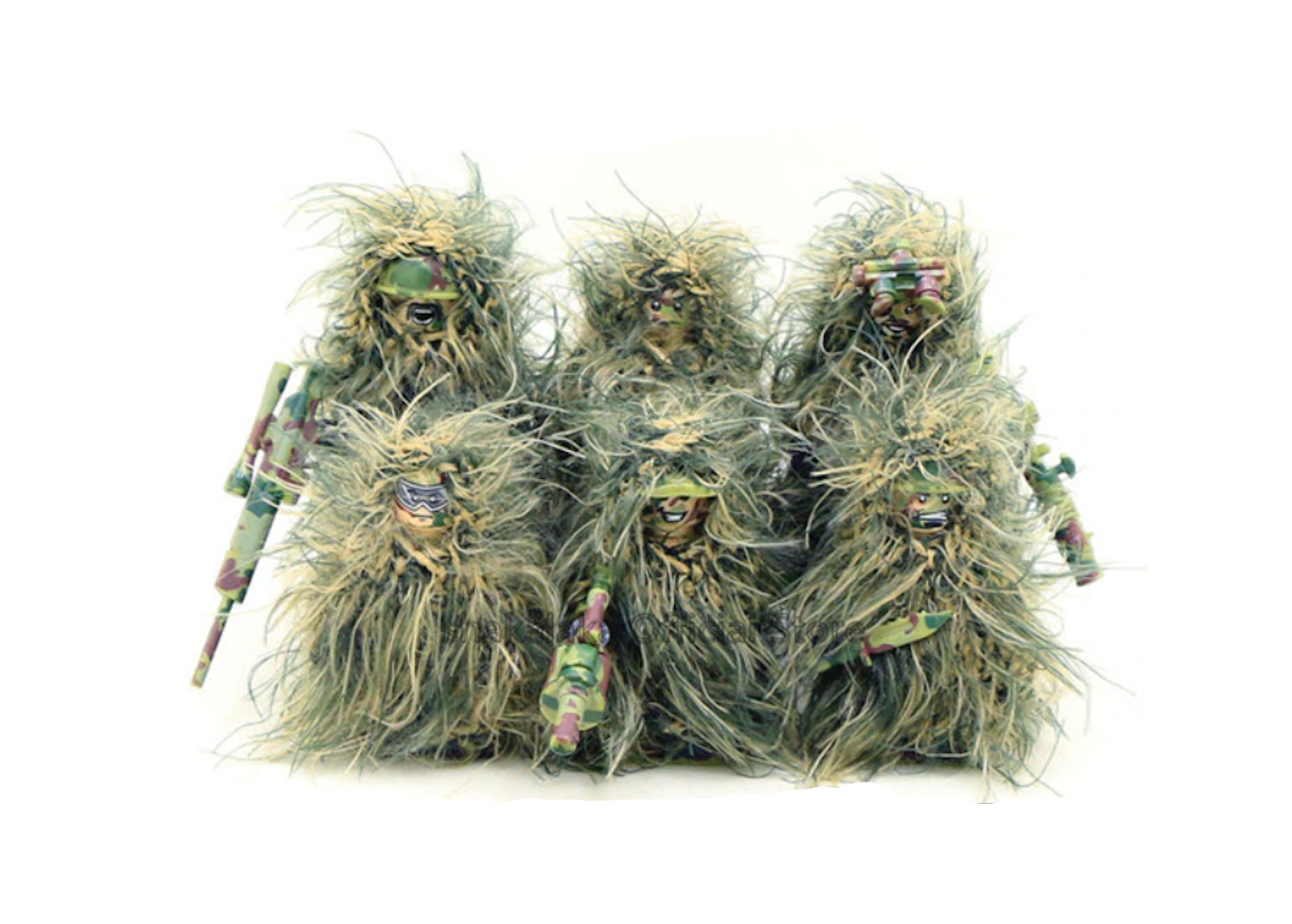 U.S. Marine Scout Snipers - Ghillie Suit Team (6 Figures)