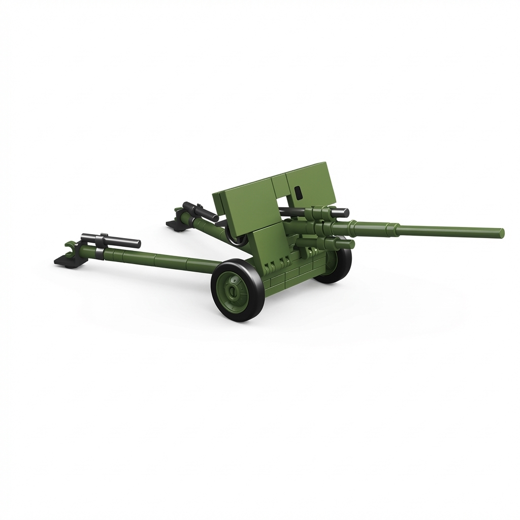 57mm Anti-Tank Gun ZIS-2 & T-20 Armored Tractor
