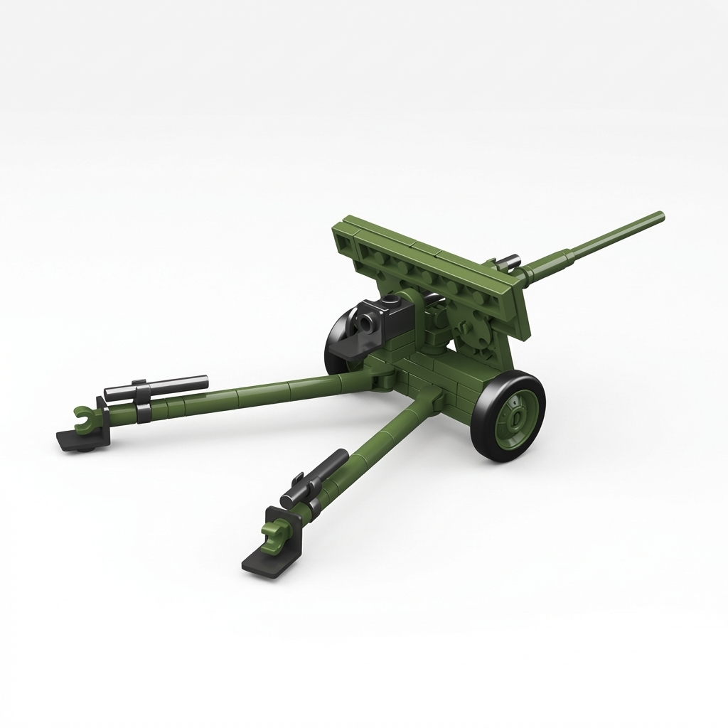 57mm Anti-Tank Gun ZIS-2 & T-20 Armored Tractor